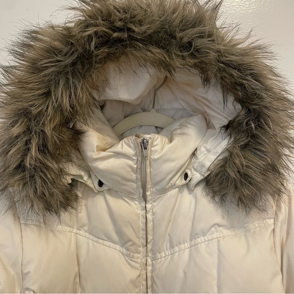Lands' End Kids Quilted Coat with Faux Fur Hood